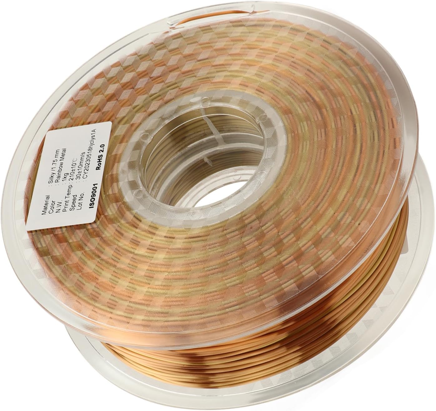 Silk Gradient PLA Filament 175mm., 3D Printer Filament, Quality 3D Printing Consumable with Silk Texture, Neatly Wound PLA Filament for Printing,