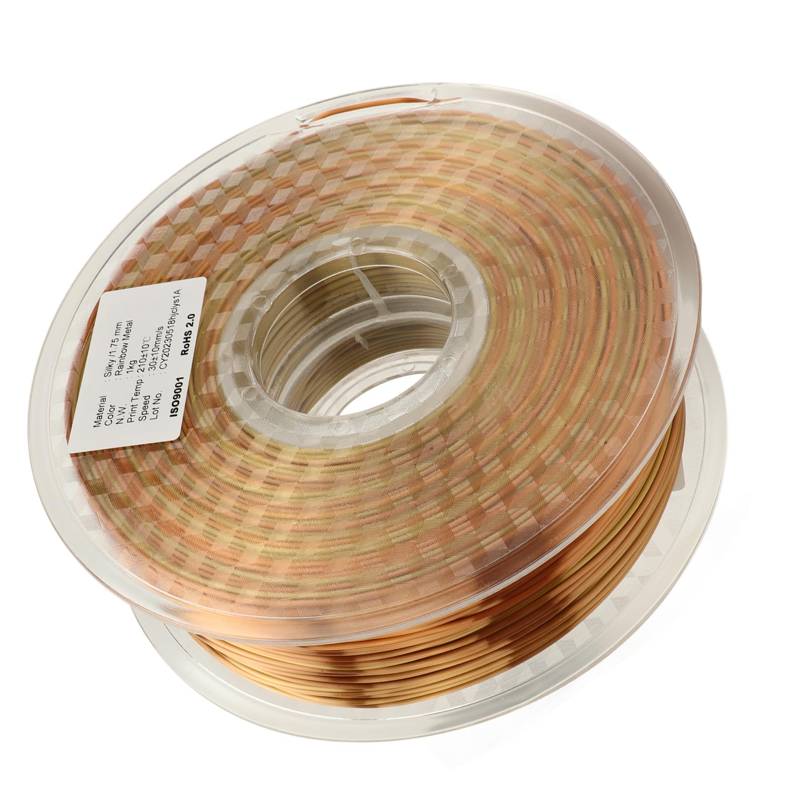 Filament do drukarki 3D jedwabny tęczowy gradient kolorów 1,75 mm materiały eksploatacyjne do drukowania starannie nawinięty żarnik PLA dla entuzjastów drukowania 3D