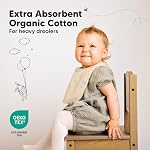KeaBabies 8-Pack Organic Baby Bibs for Drooling and Teething (Butterflies) | Soft Cotton Bibs for Baby Girl, Boy, Extra Absorbent, Easy to Clean & Put On, Toddler, Newborn, Infant 0-24 Months