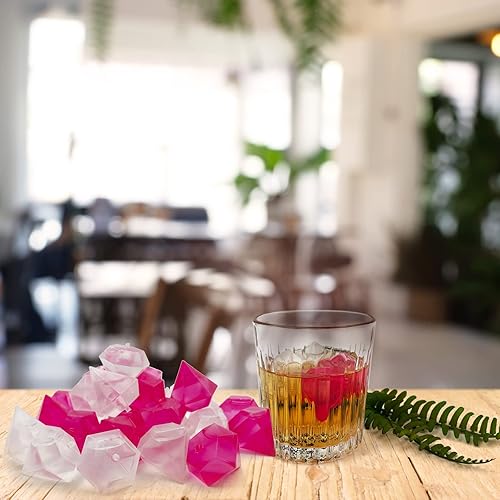 Miniatura 8 de Cubitos de hielo reutilizables, 40 cubitos de hielo de plástico, congelación rápida, fáciles de limpiar, congelables, falsos cubitos de hielo para