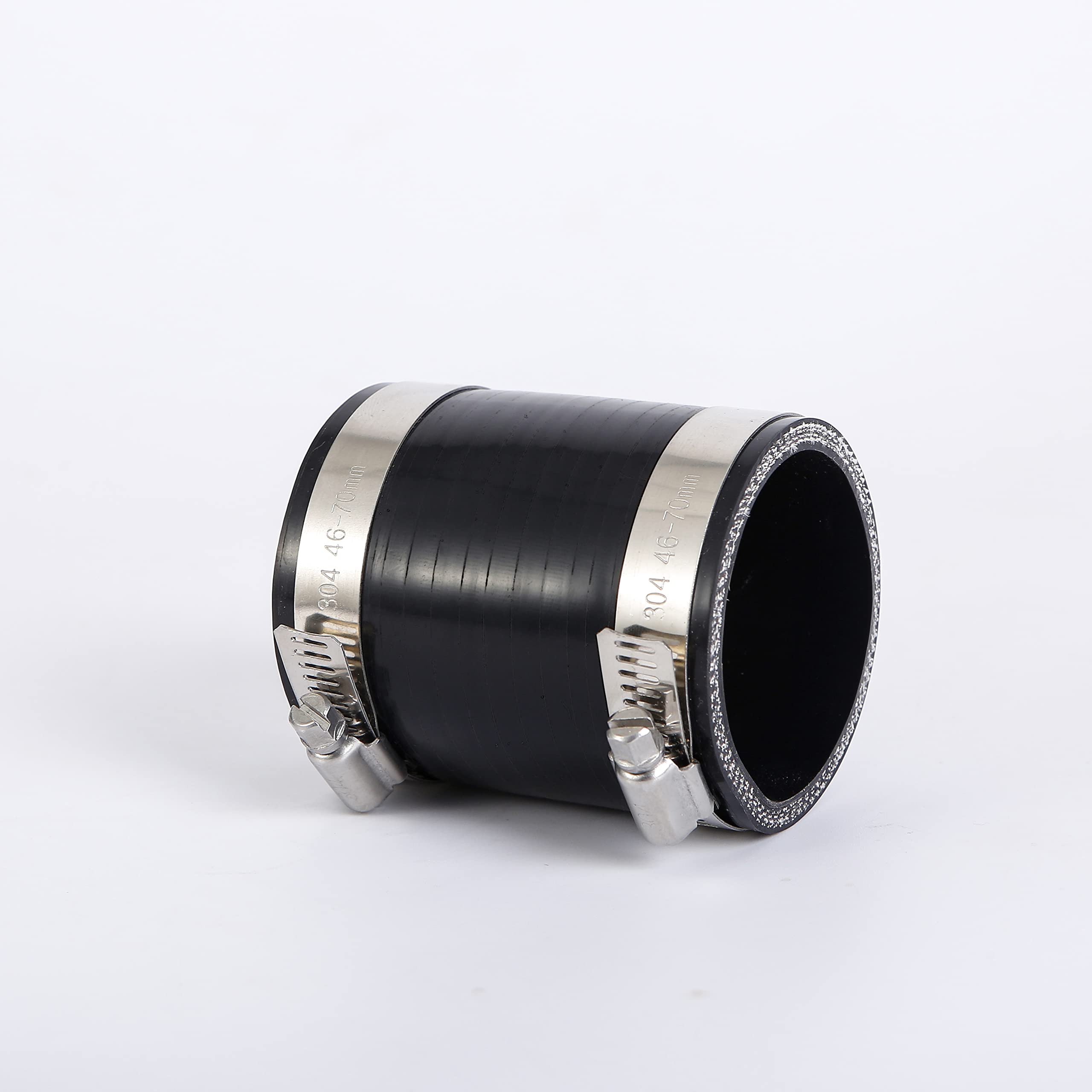 Photo 1 of 2in ID Straight Silicone Hose Coupler with Stainless Steel Hose Clamps, 2” Silicone Coupler High Temp 4-Ply Reinforced 3in Length