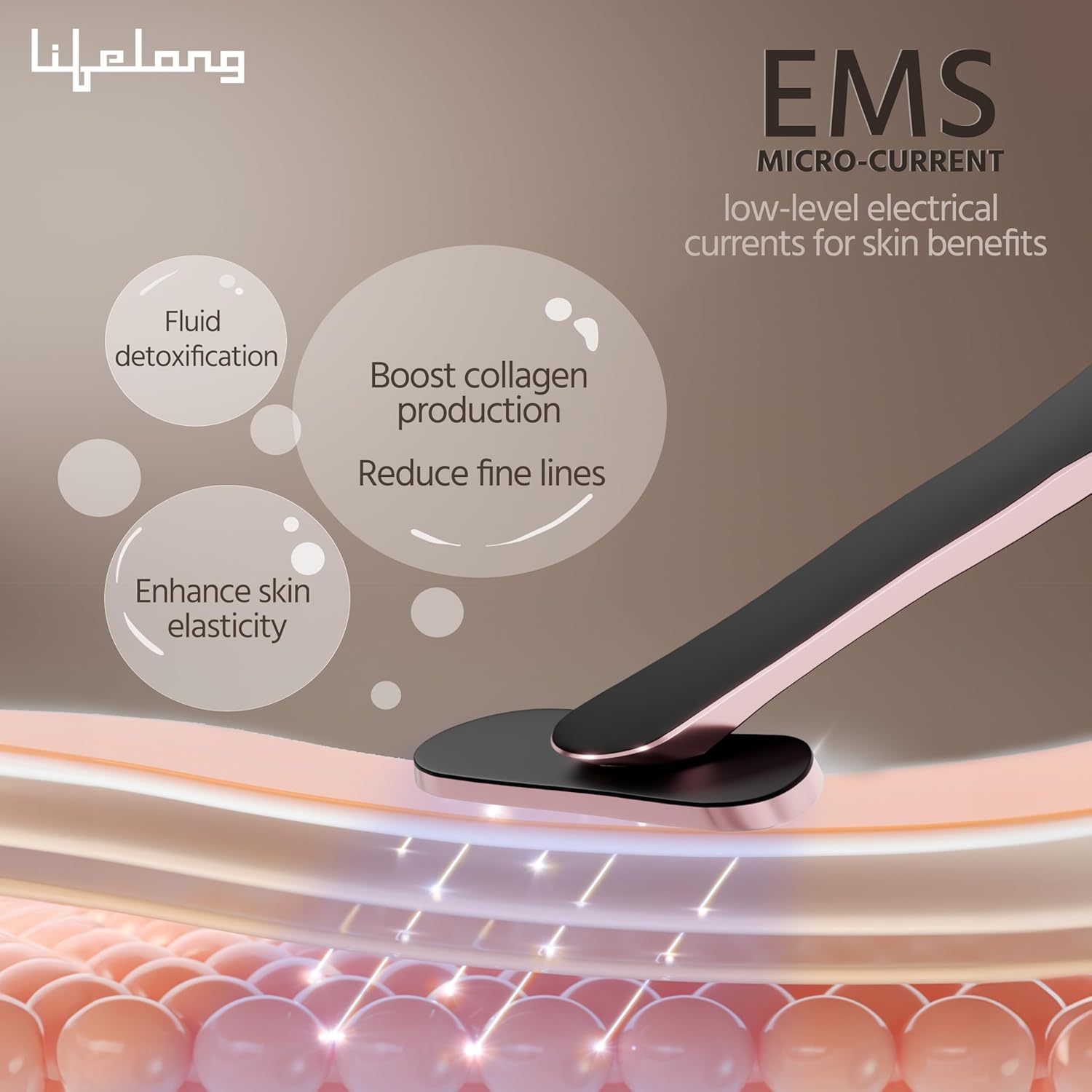 Life red light wrinkle remover - EMS microcraunt, LED rejuvenation therap Life red light wrinkle remover - EMS microcraunt, LED rejuvenation therap