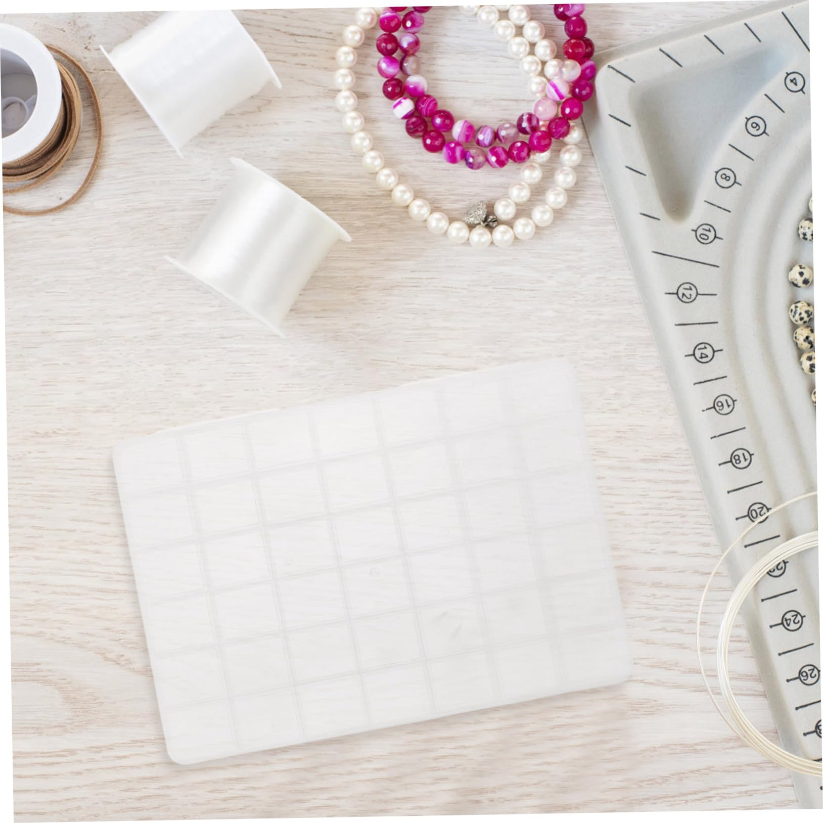 Mipcase 5 Pezzi Perline con Divisori Rimovibili Organizer Trasparente con Scomparti Regolabili per Gioielli Articoli da Cucito e Piccoli Accessori Contenitori in Plastica Chiari per Hobby