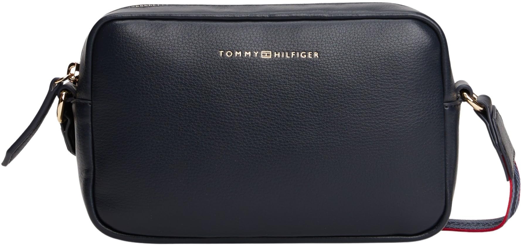 Tommy Hilfiger Mini Bag TH LOGOTAPE CAMERA BAG - Damen Umhängetasche, Schultertasche mit Logoschriftzug