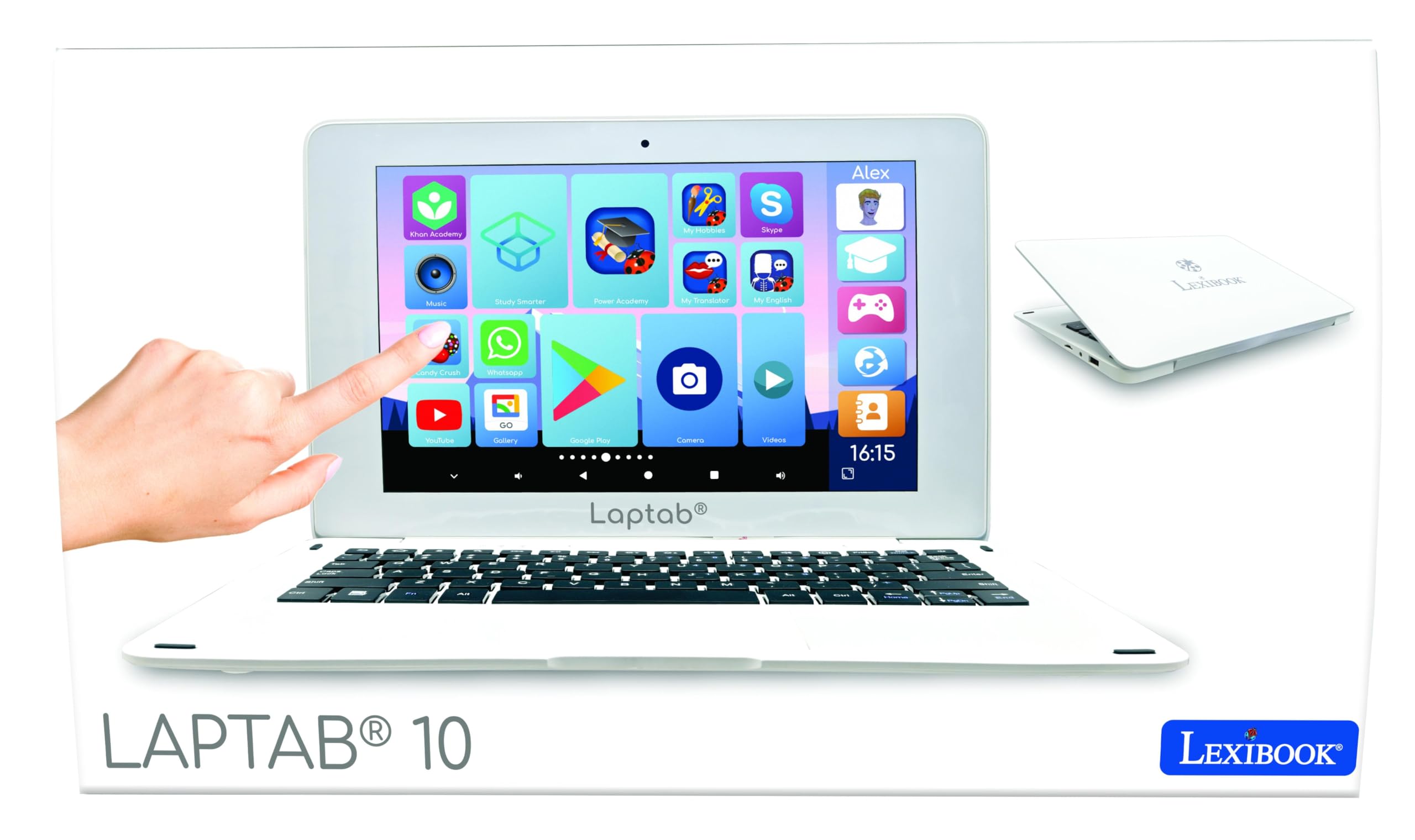 Lexibook, LAPTAB® 10, Laptop with touch screen, Designed for the whole family Educational and Fun content - Image 4