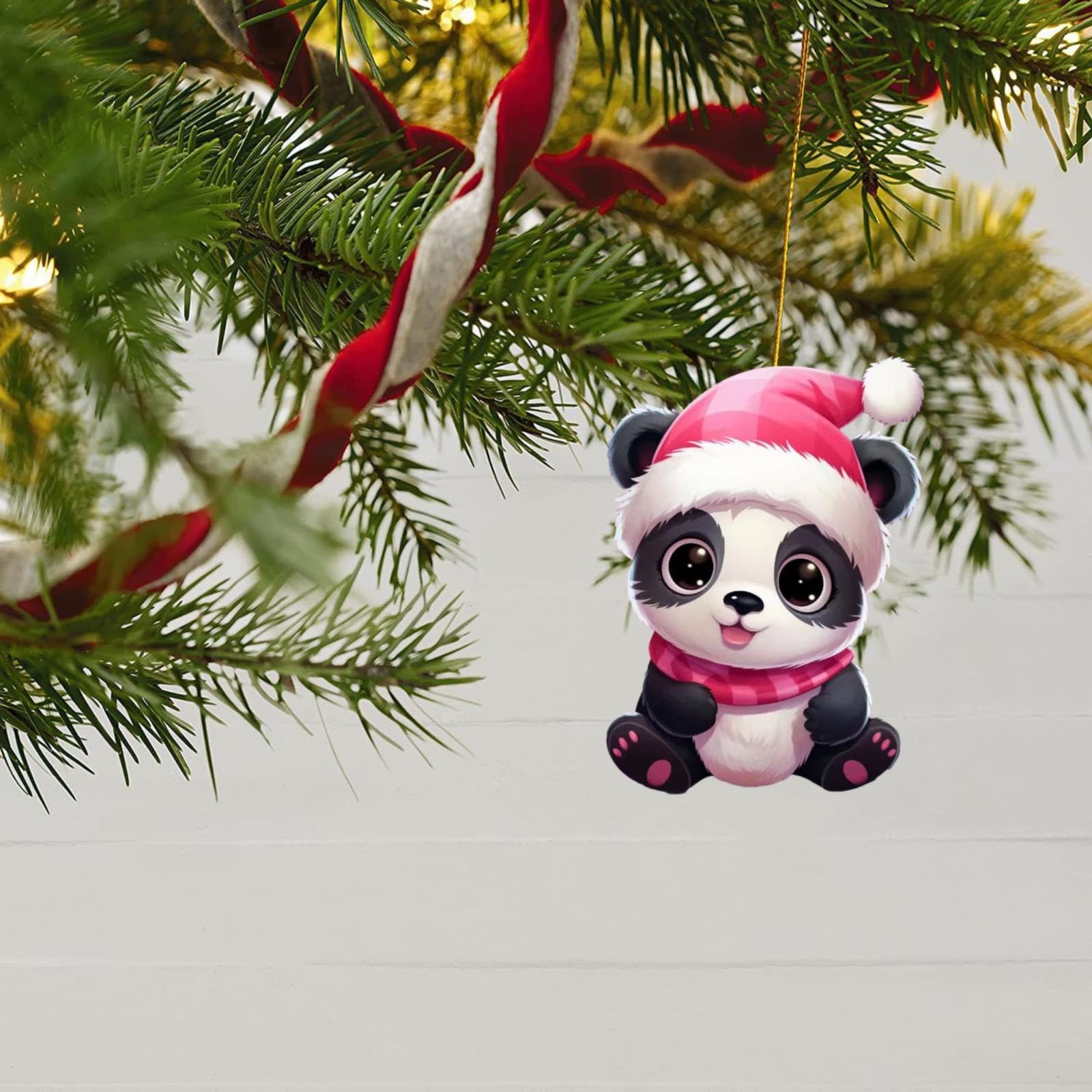 Amazon｜クリスマスパンダデコ パンダ超かわいい クリスマス
