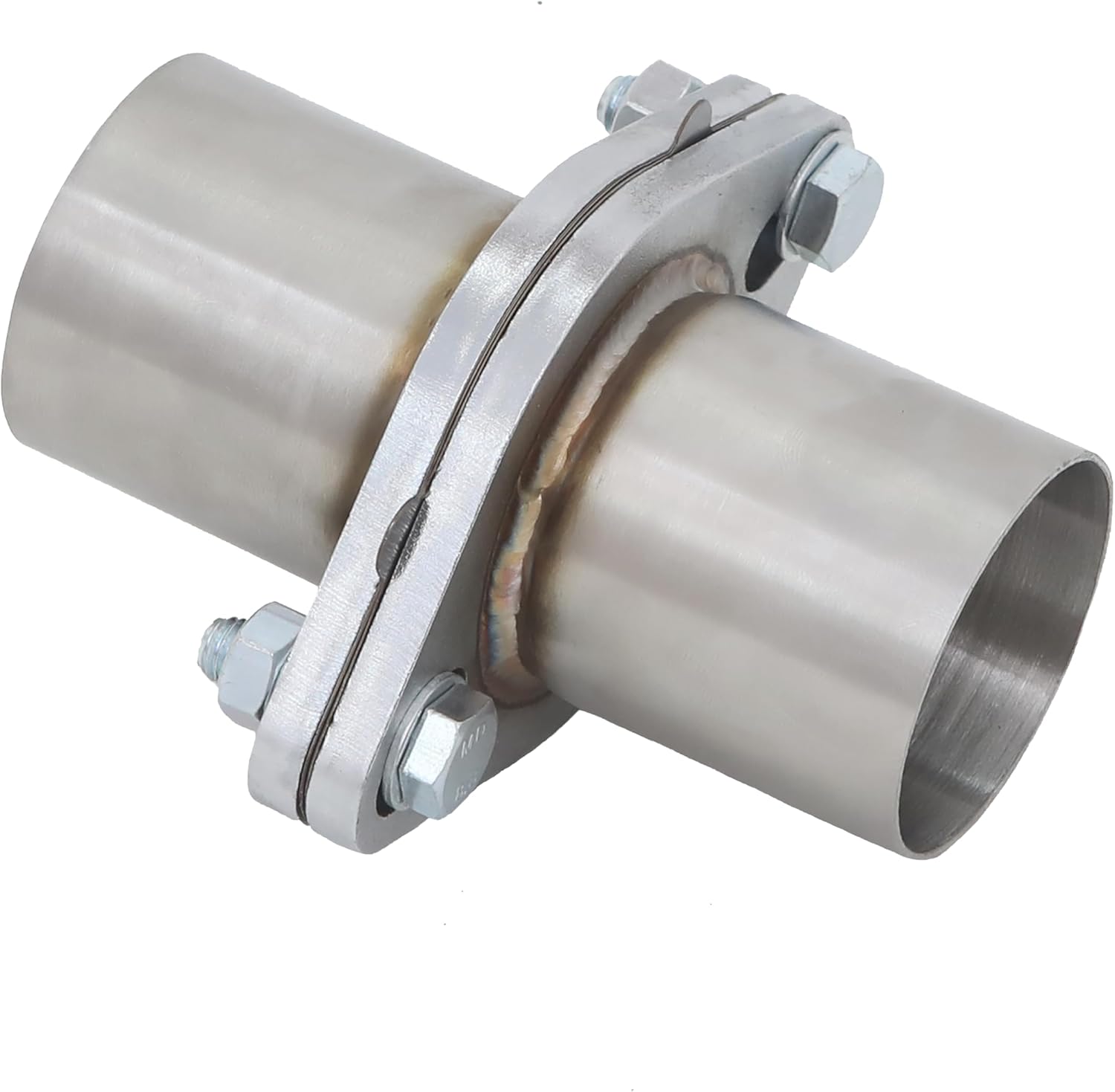 Exhaust Flex Spring Flanges Repair Kit 2.35"/60mm OD, Stainless Steel Quick Fix Flange Pipe Joint with Gasket & Screws, Universal