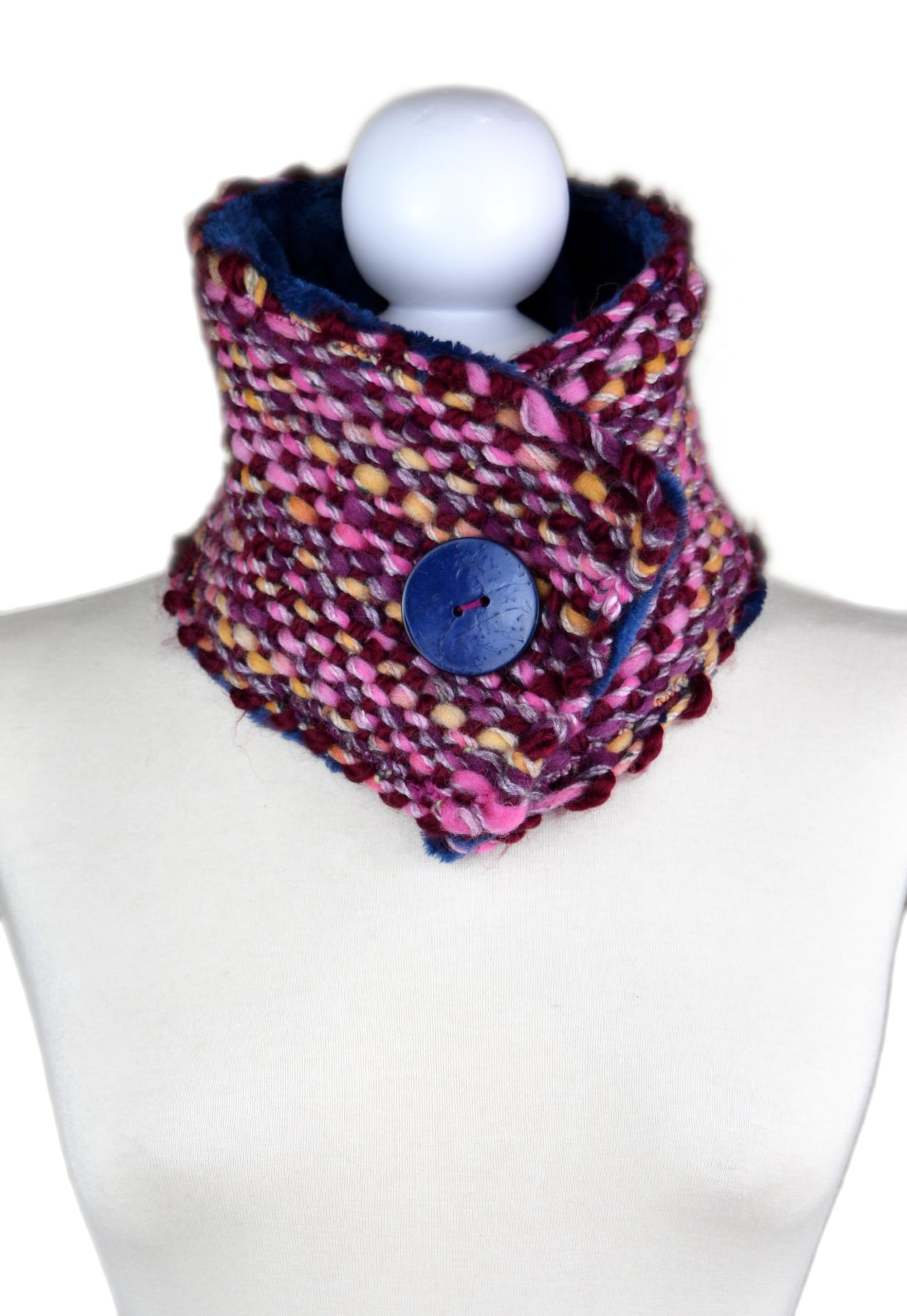 Cuello tejido a mano para mujer. Bufanda tejida a mano para mujer.