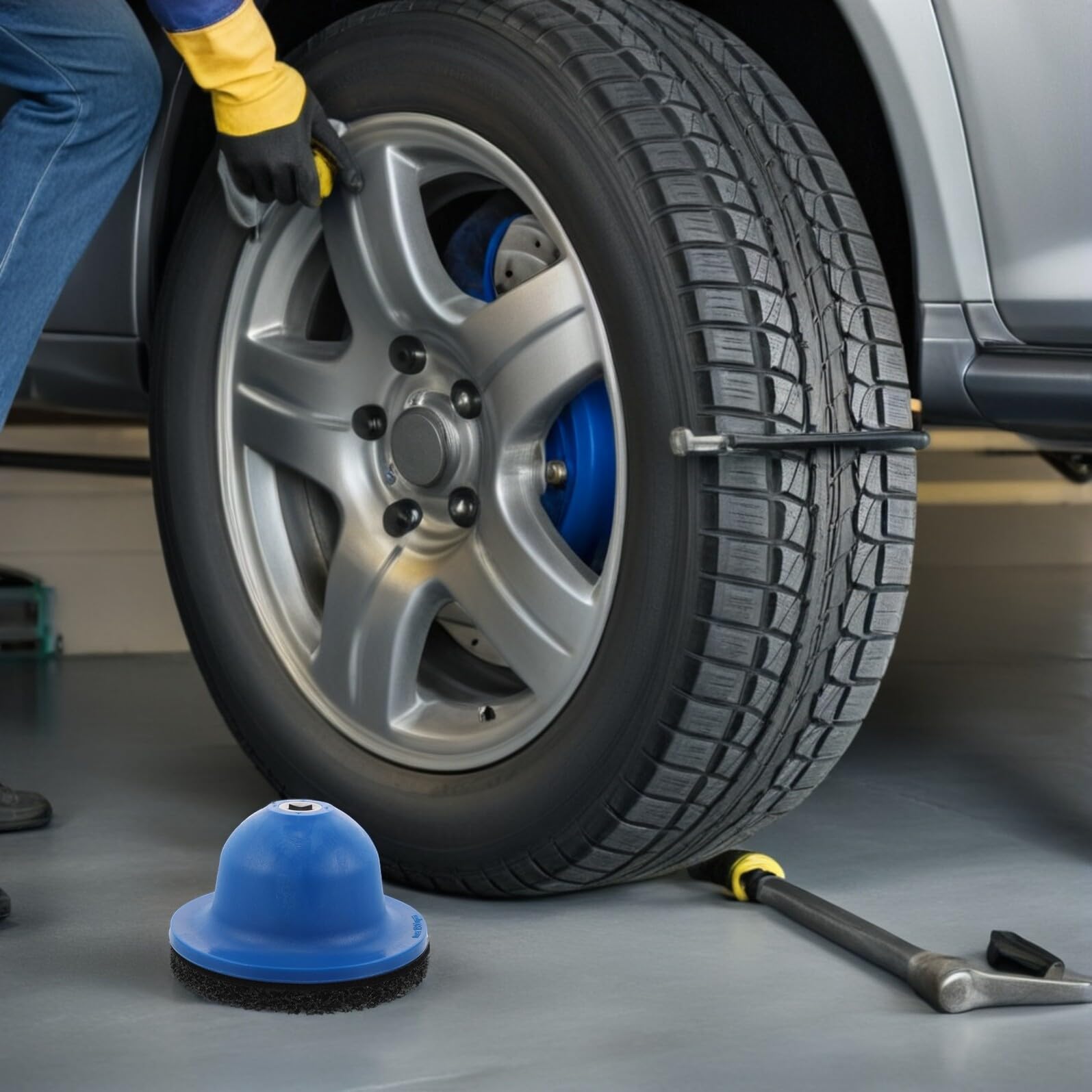 ERINGOGO Mozzo Ruota Pulizia Disco Abrasivo Metallo Spazzole Ruggine Rimozione Lucidatura Auto Vernice Molatura Accessori Utensile Levigatura Superfici Freni Pannelli Carrozzeria