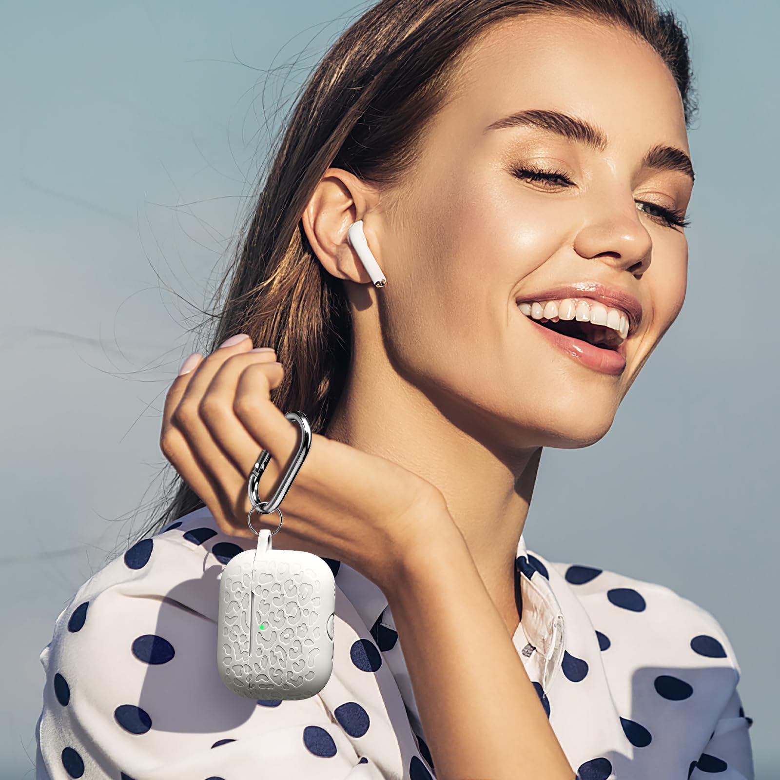 Funda De Silicona 3D Con Diseño De Dibujos Animados Para AirPods Pro De 2ª/1ª Generación Con Llavero Y Kit De Limpieza De Cordón Color Violeta