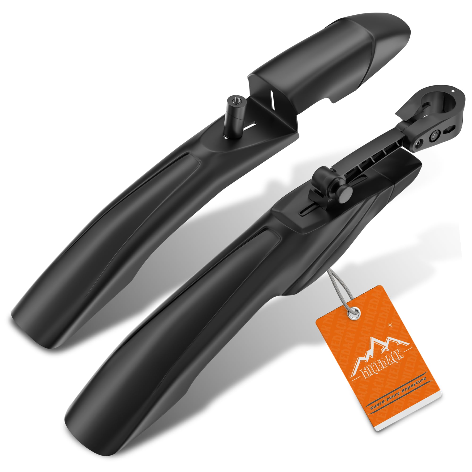 NICEDACK Fahrrad Schutzblech Set, MTB Schutzblech für Vorne Hinten, Erweitern Verdicken Schutzbleche Mountainbike, Steckschutzblech Sport & Freizeit