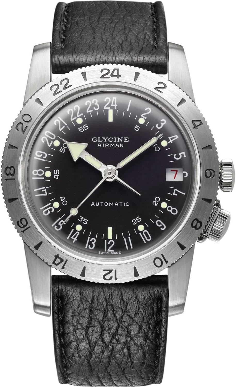 Glycine Airman No. 1 Limited Edition Automatic Black Dial Men's Watch GL0159