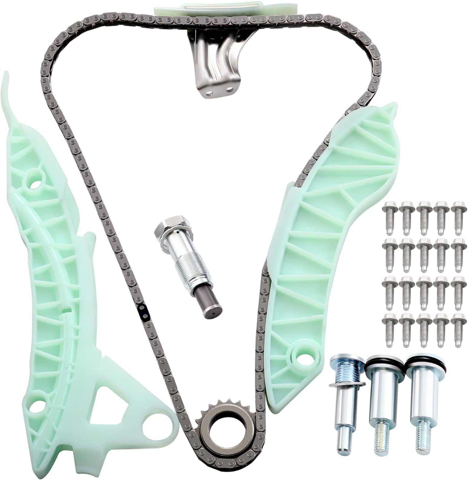 OCPTY Timing Chain Kit for 2007 2008 2009 2010 2011 2012 2013 Mini Cooper 2013 Mini Cooper Paceman 1.6L TK1100