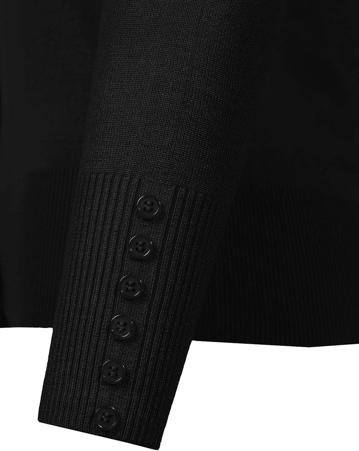 Design by Olivia Women's Classic Button Down Long Sleeve V-Neck Soft Knit Sweater Cardigan - Image 3