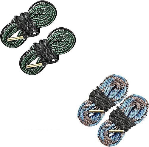 EZshoot 2 PCS Bore Cleaner Snake Kit for Rifle Shotgun（ .22 Cal .223 Cal & 5.56mm + .35 Cal .350 .357 .358 .375 Cal）