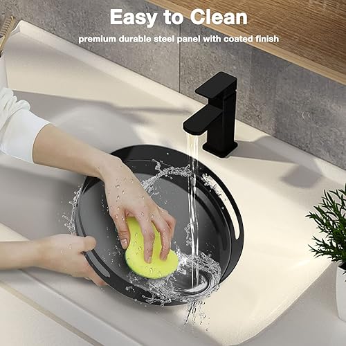 Miniatura 6 de Lazy Susan - Organizador de tocadiscos  Organizador de condimentos de metal ultra resistente de 12 pulgadas para gabinete de mesa despensa