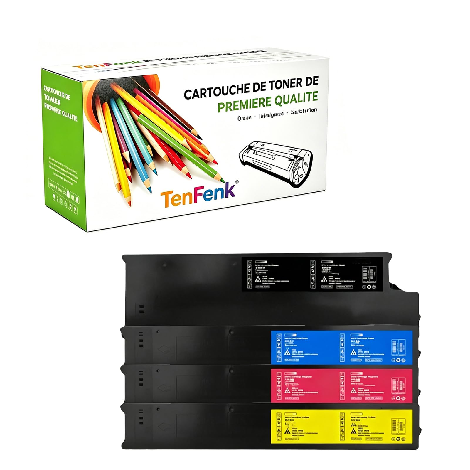 Kompatybilny zamiennik kasety z tonerem dla Toshiba T-FC556 T-FC556EK T-FC556EC T-FC556EM T-FC556EY do użytku z Toshiba E-Studio 5506AC 5506ACT 6506AC 7506AC drukarką, 4 sztuki,4p