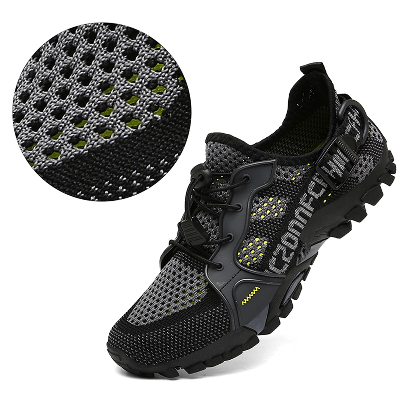Cliont Scarpe da Immersione Uomo Donna Surf Spiaggia Sport Acquatico Scarpe Traspirante Antiscivolo