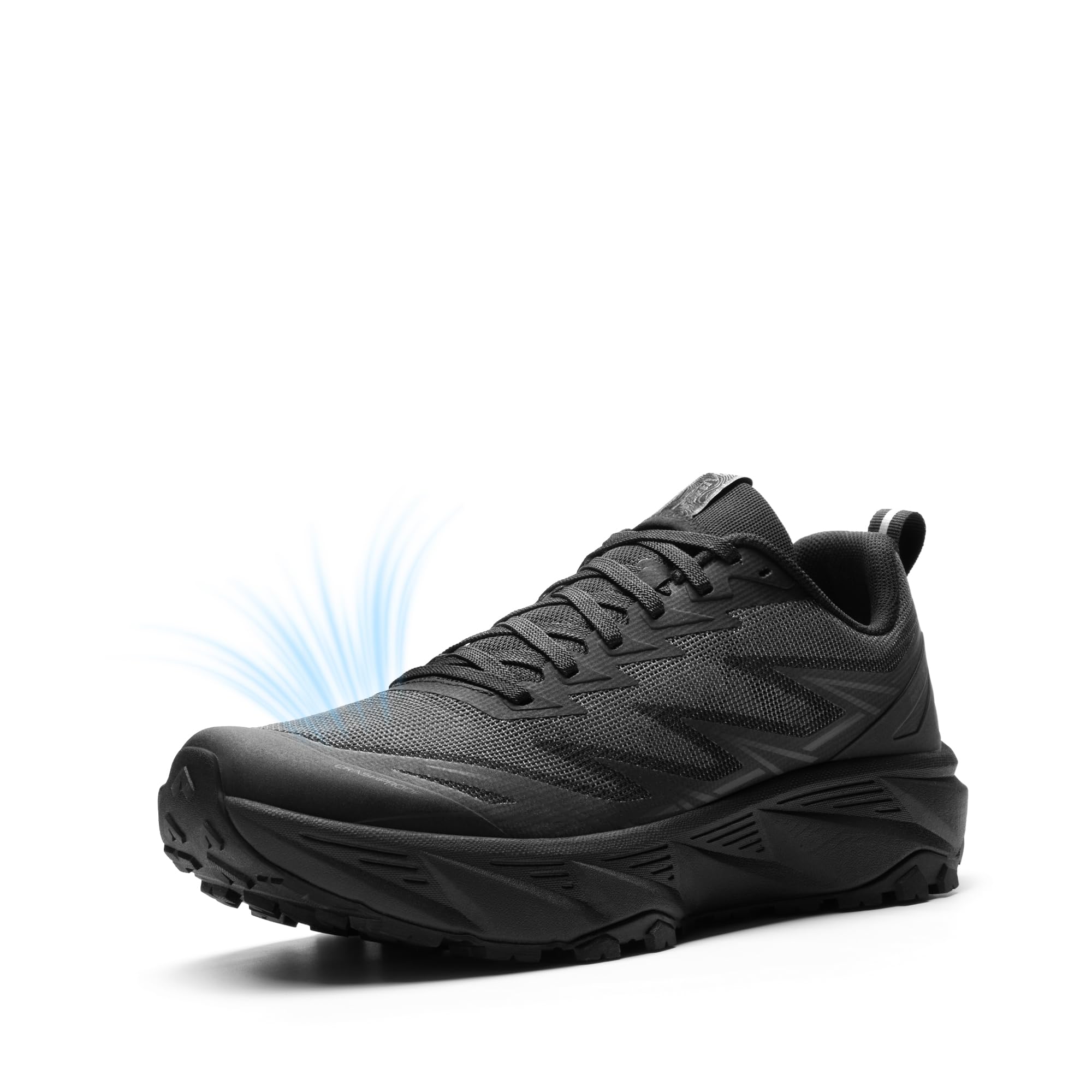 NORTIV 8 Men's Trail Running Walking Shoes | Breathable Cushion Hiking Tennis Comfortable Non-slip Gym Shoe Athletic Fashion Sneakers