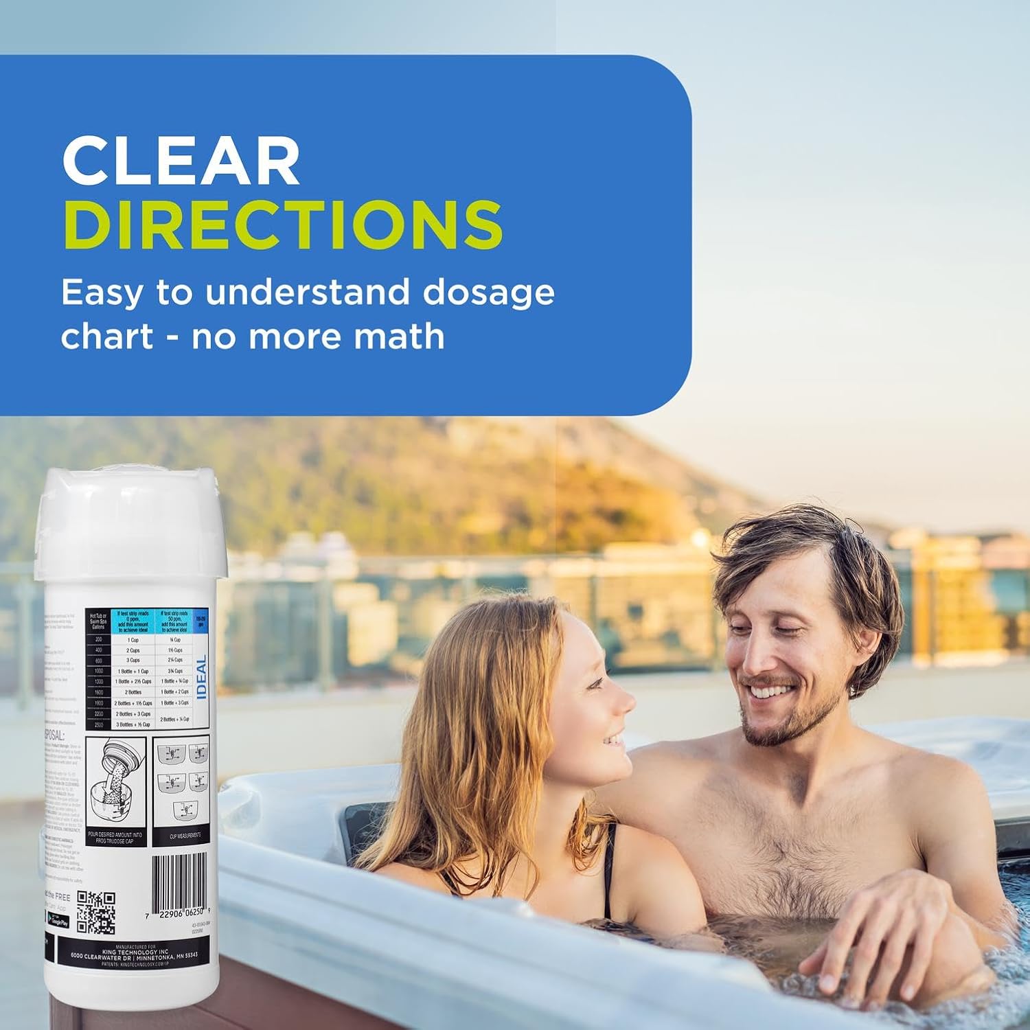 FROG Soothe Calcium Total Hardness Increaser for Hot Tubs and Swim Spas - 2 lb Bottle with TruDose Measuring Cap for Easy Maintenance & Balancing - 2 Pack