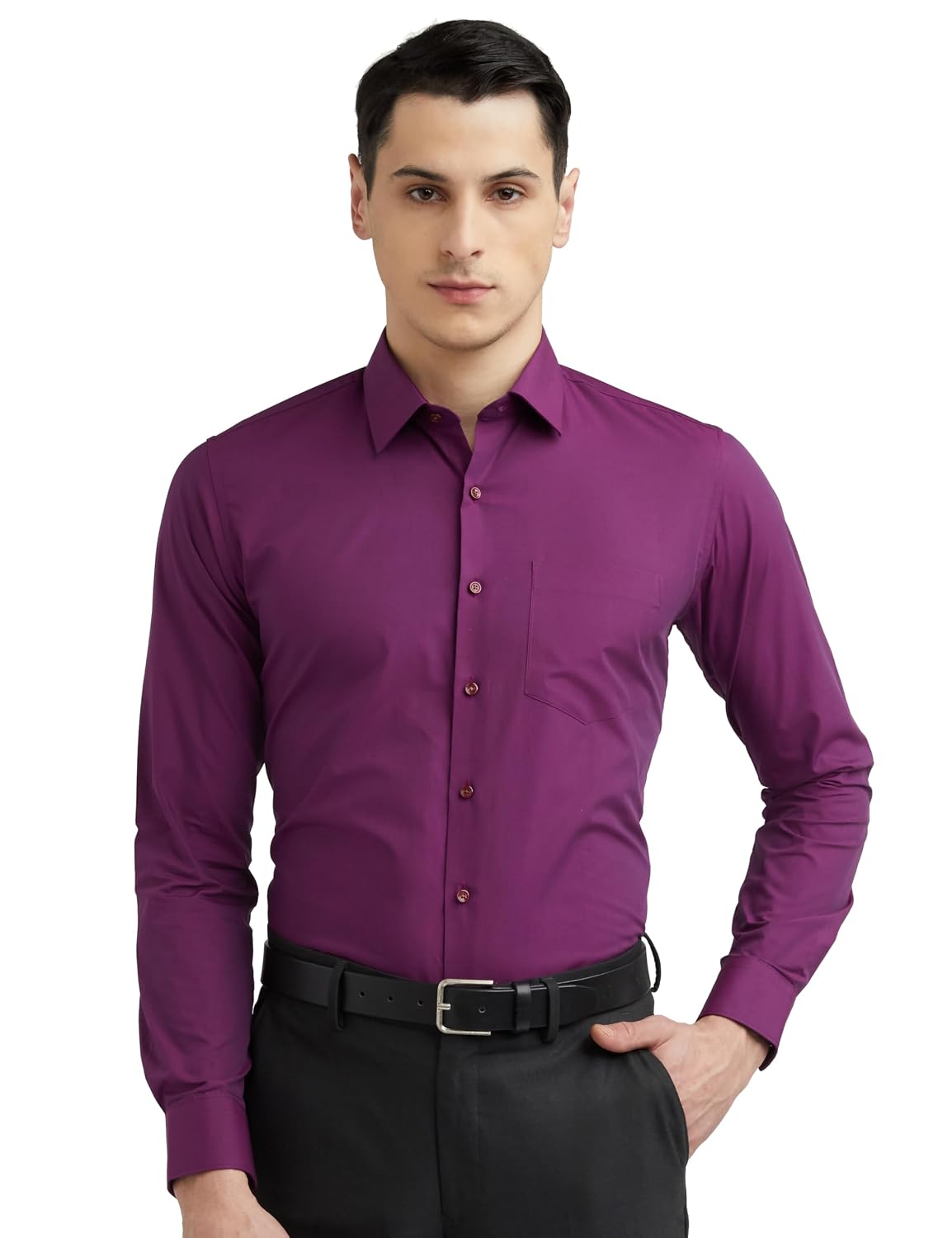 Van Heusen Solid Formal Shirt for Men| Premium Cotton| Full Sleeves| Slim Fit |Breathable Fabric - Review, Price and Buying Guide