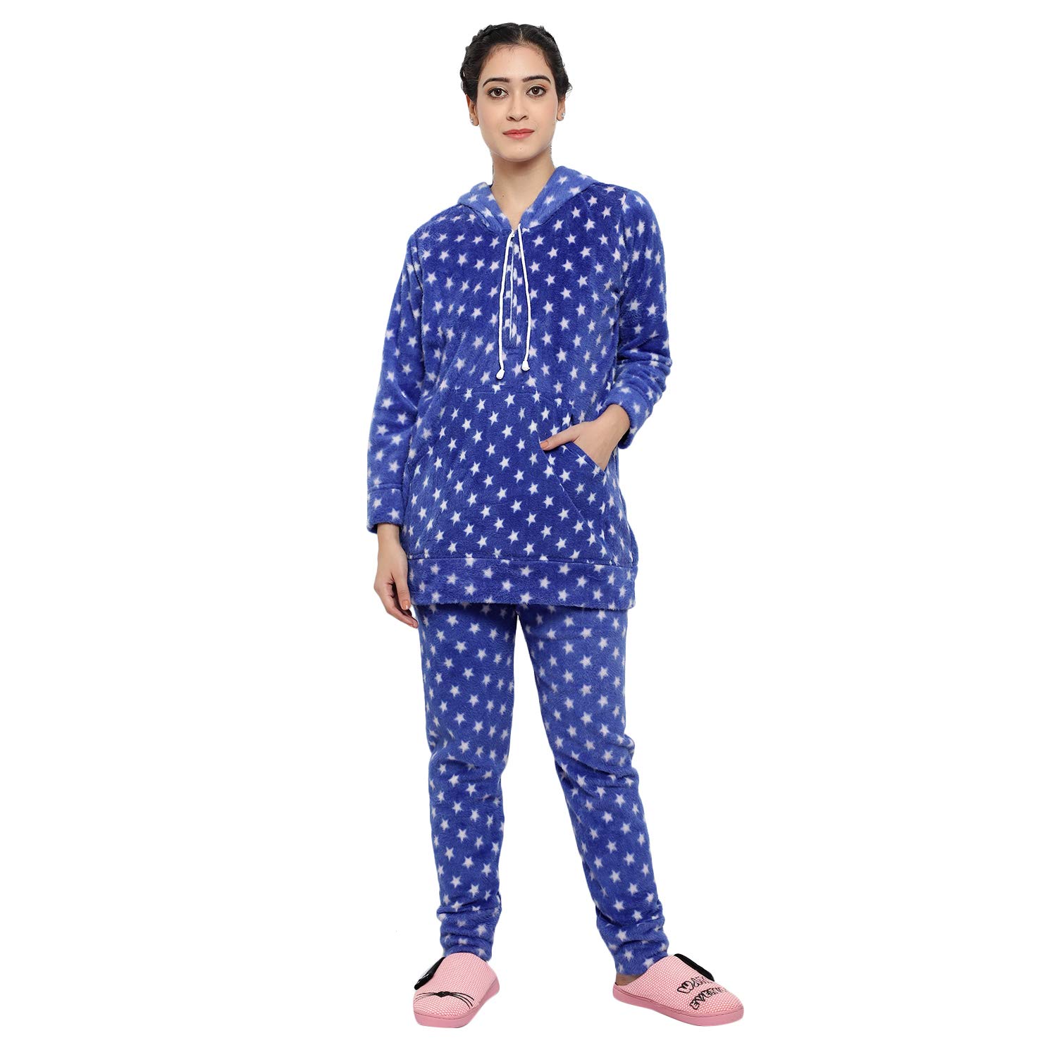 cierge Women's Wool Abstract Print Night Suit Set Pack of 1-picture-50