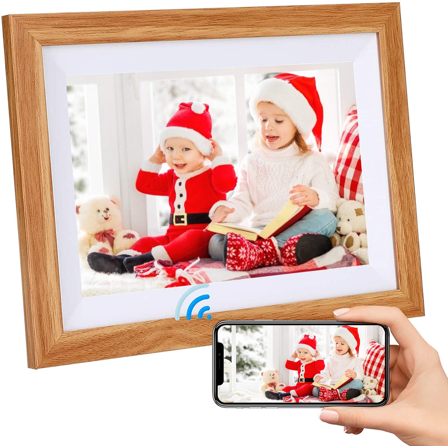 デジタルフォトフレーム Wi-Fi 遠隔送信 10.1インチ タッチスクリーン Amazon | デジタルフォトフレーム WiFi フォトフレーム 10.1