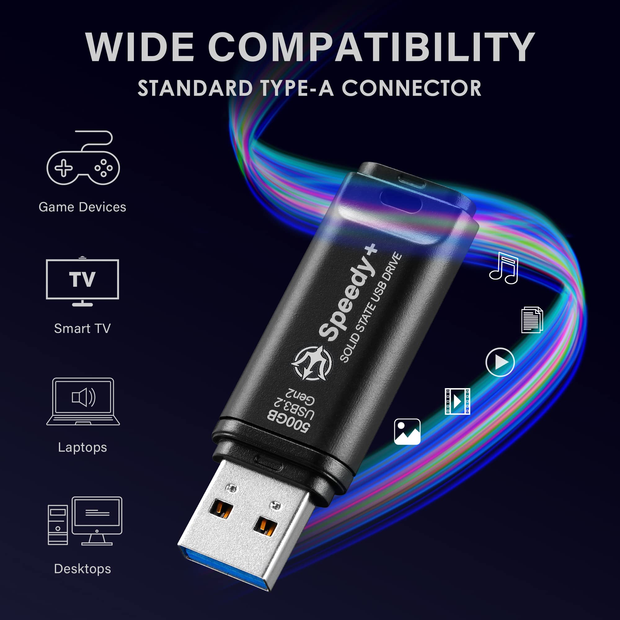Amazon | TRIDENITE USBメモリ 500GB USB 3.2 Gen2 SuperSpeed+ UASP