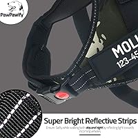 Vista 42 de Personalized No Pull Dog Harness with Custom Name and Phone Number by PawPawify, Heavy Duty Pet Vest to Prevent Tugging, Pulling, or Choking, Blue