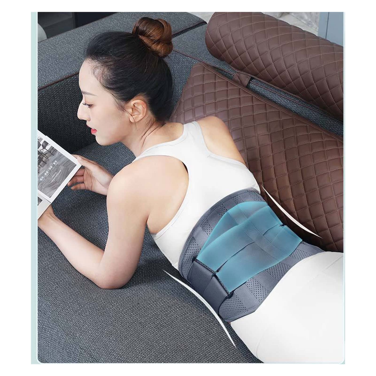 Cintura di Supporto per Tutore Lombare per Alleviare Il Mal di Schiena, La Scoliosi Regolatore di Vita Regolabile per Allenamento per Donna, Uomo Support (Size : XXL/XX-Large)
