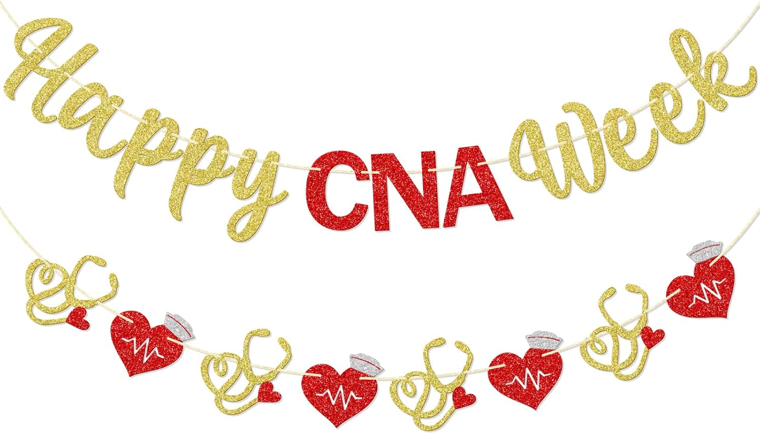 Qttier Happy CNA Week Banner, Nursing Assistant Week Party