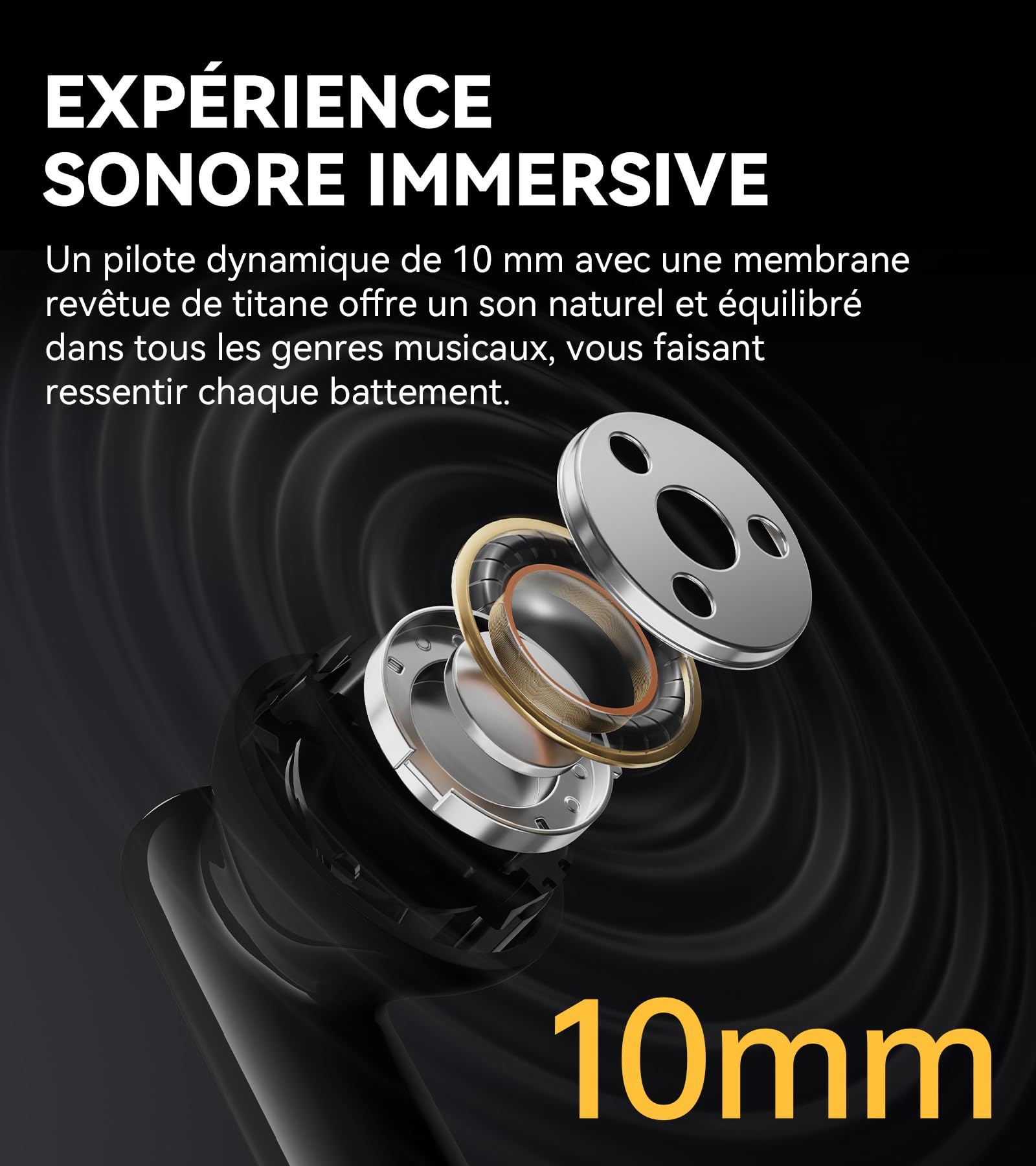 Edifier X5 Pro Écouteurs à Réduction Active du Bruit avec Appels Améliorés par Une IA, Transparence, Charge Rapide, Mode Gaming, Indice d'Étanchéité IP55, Écouteurs Bluetooth 5.3 sans Fil - Noir