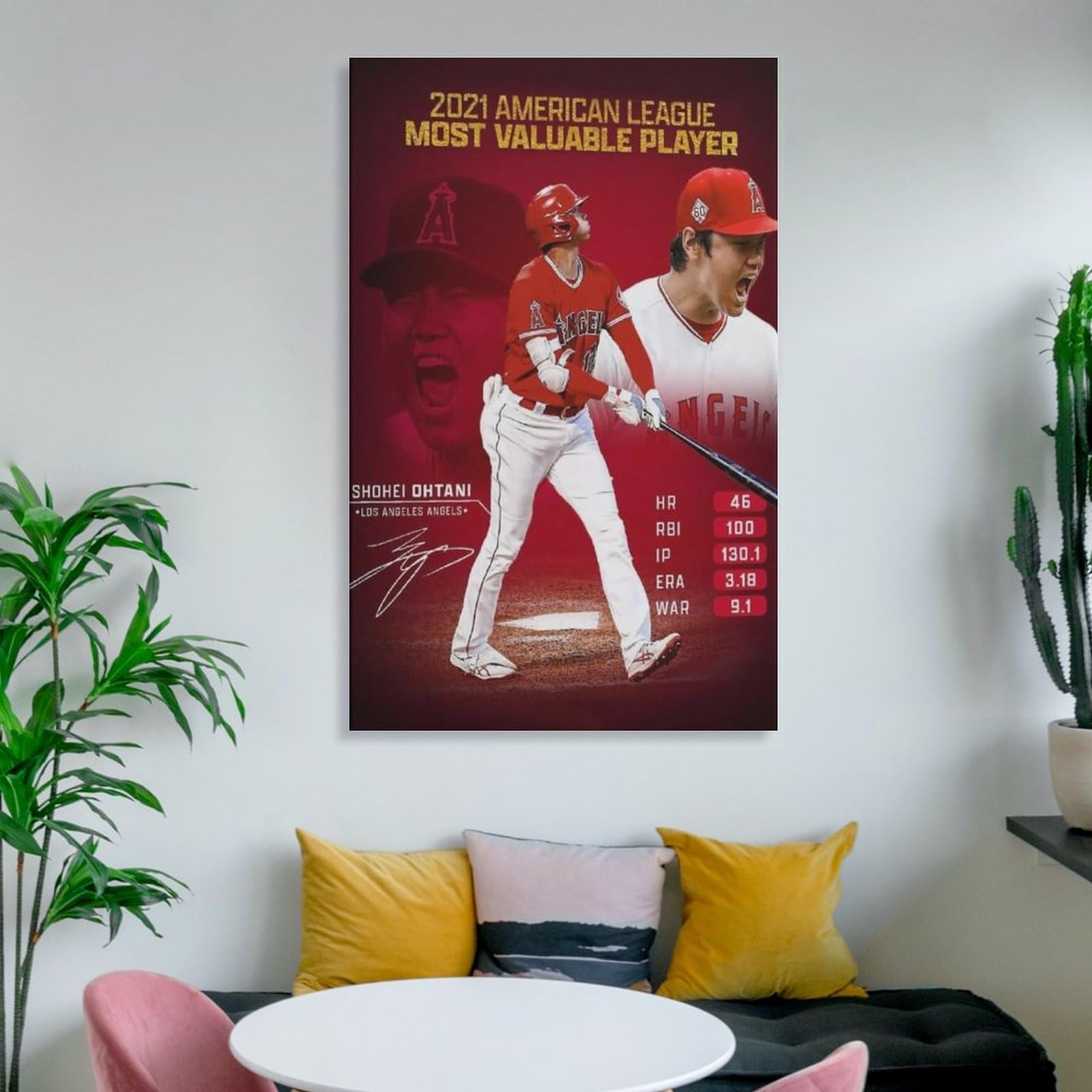 Amazon.co.jp: 大谷 ポスター 大谷翔平 アートパネル キャンバス 壁