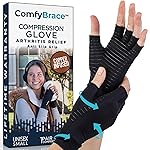 ComfyBrace Copper Infused Compression Arthritis Gloves for Hand & Finger Relief from pain/swelling caused by Rheumatoid Arthritis, Carpal Tunnel, Tendonitis and Poor Circulation, Fits Men & Women