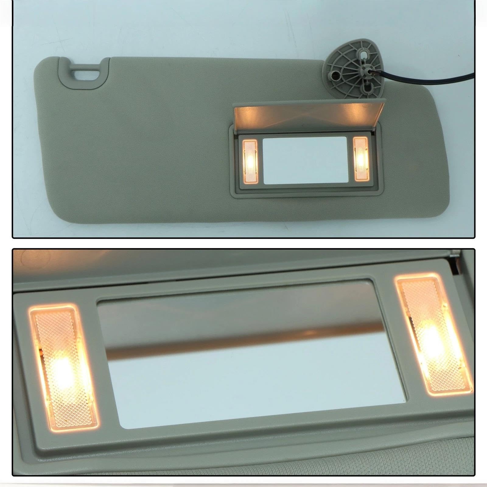 Per Dodge Per Ram 1500 2500 3500 4500 5500 2013 2014 2015-2018 Pannello Parasole Anteriore Lato Guidatore Destro Sinistro Visiera Aletta Parasole(Gray 1 Pair)