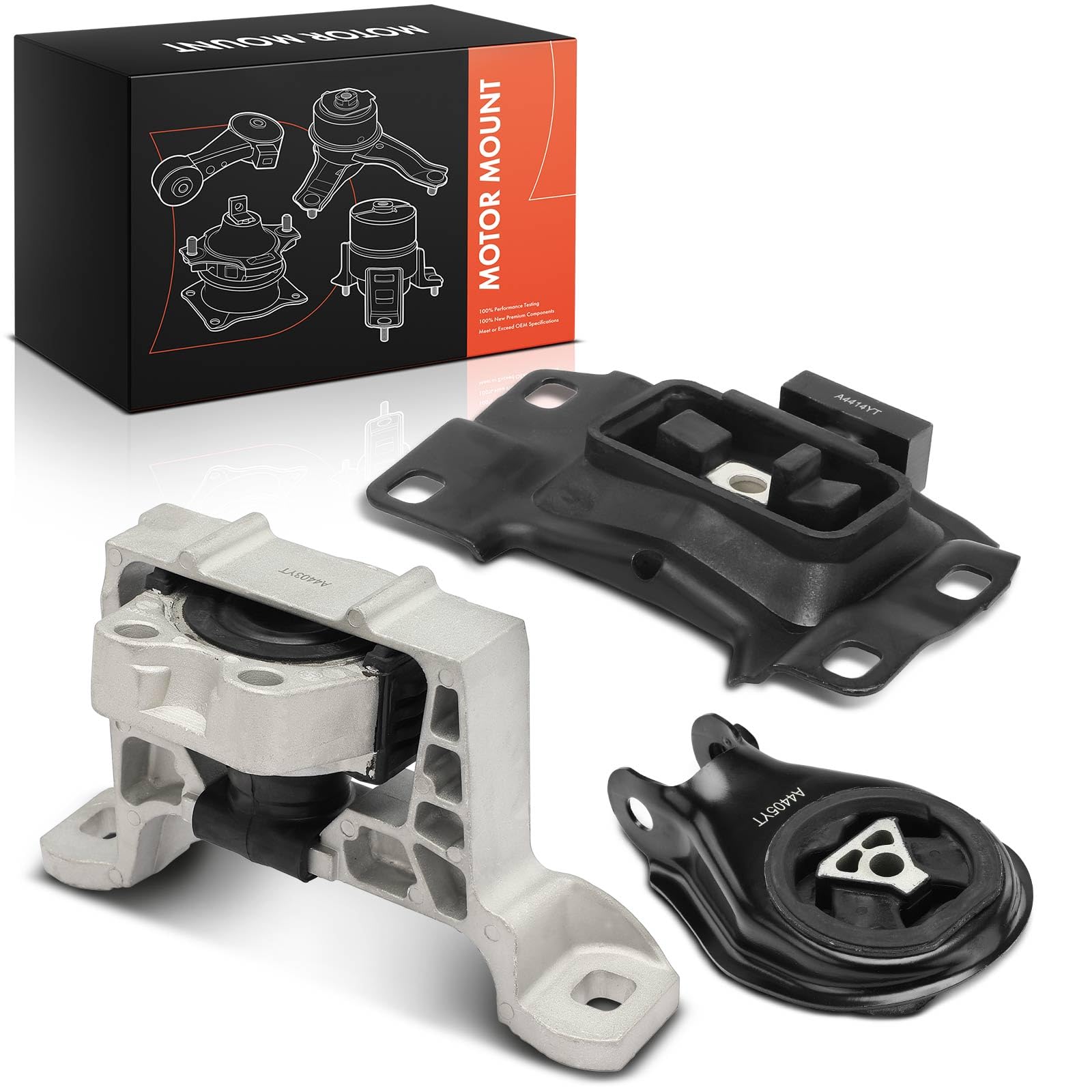 Frankberg 3x Supporto motore Supporto cambio Trasmissione automatica | BCM439060D; Compatibile con: 3 Saloon BL, 5 CW, 3 BL, Saloon BK, 3 BK