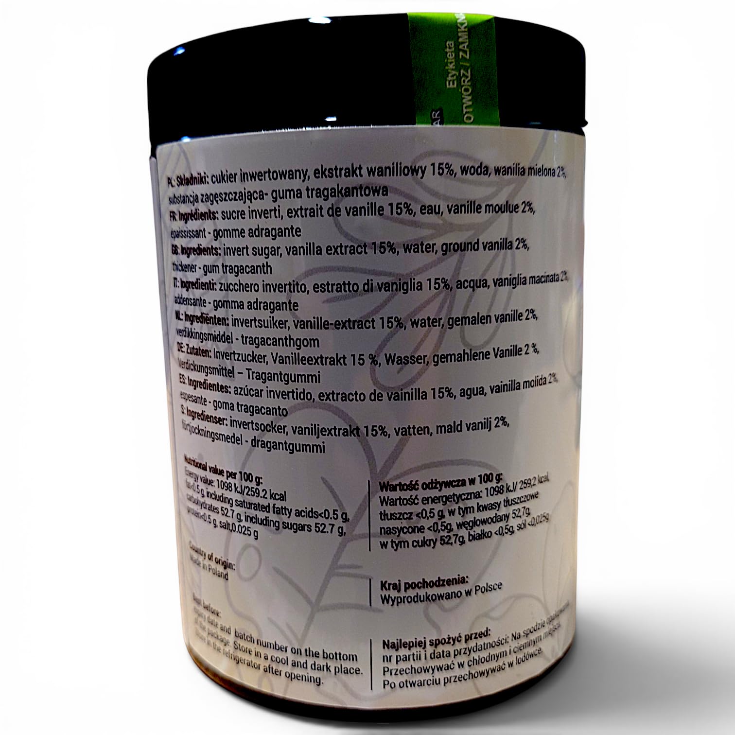 Royal Brand Bourbon Vanille Paste 1 kg Gourmet – Intensives Vanille Aroma ohne Konservierungsstoffe