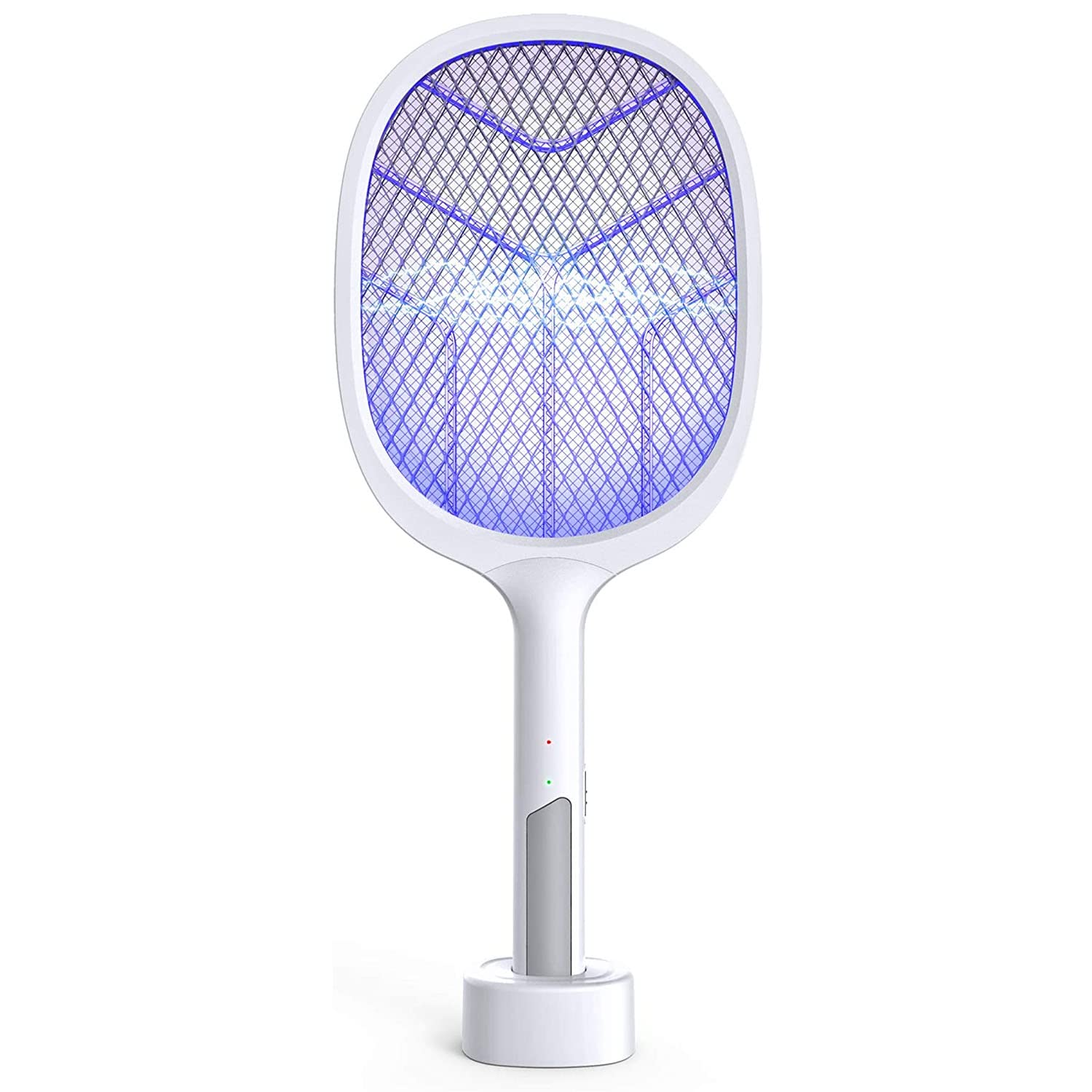 Taylor & Brown Electric Fly Swatter, 2 in 1 USB Rechargeable Mosquito Bug Zapper Racket 3,500 Volt Fly Killer Indoor Outdoor Light Camping Accessories