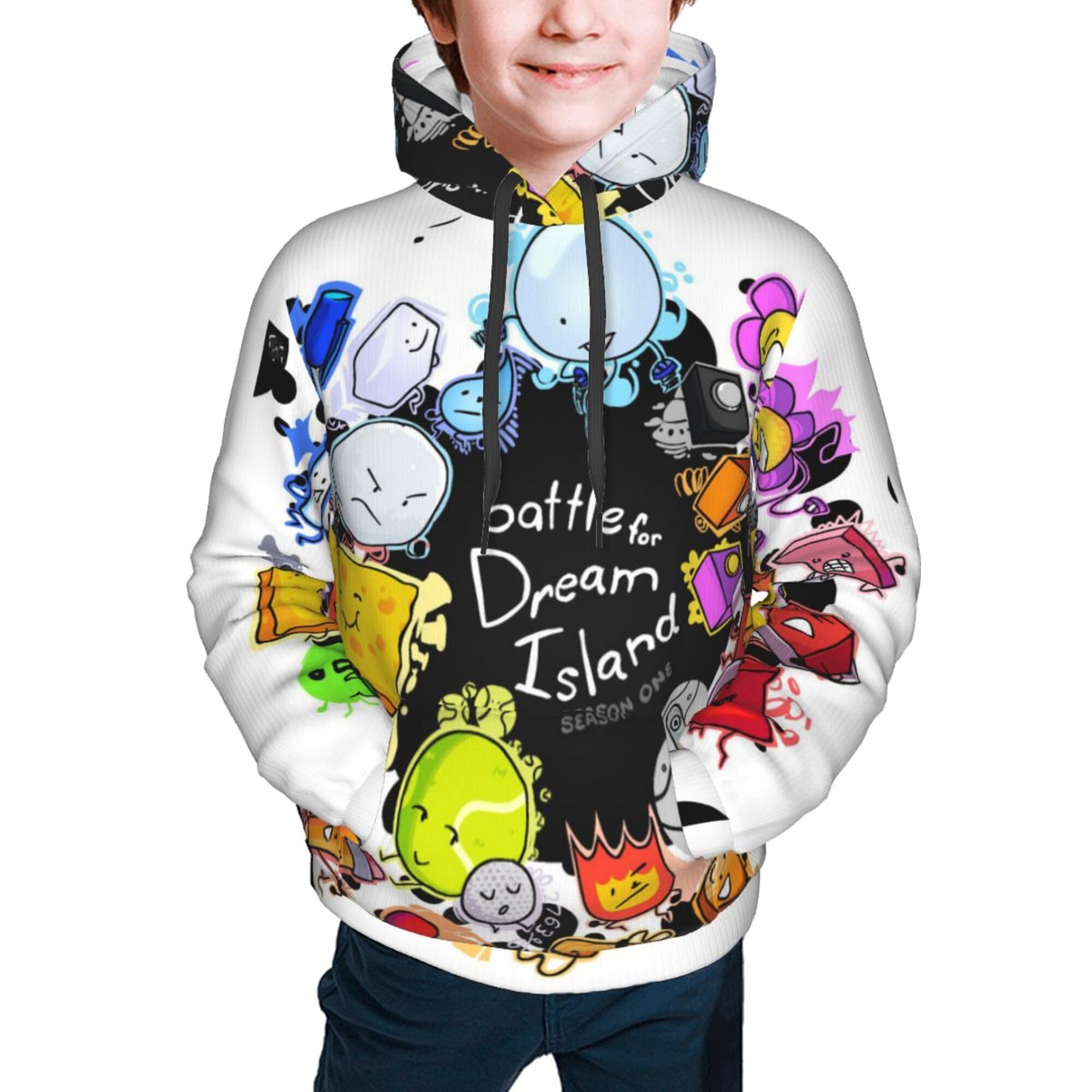 Kkarnxor Boys As Pic Bfdi-Battle For Dream Hoodie 3D Printed Fashion Pullover Sweatshirt Novelty Sports Hoodies Birthday For And Girls M