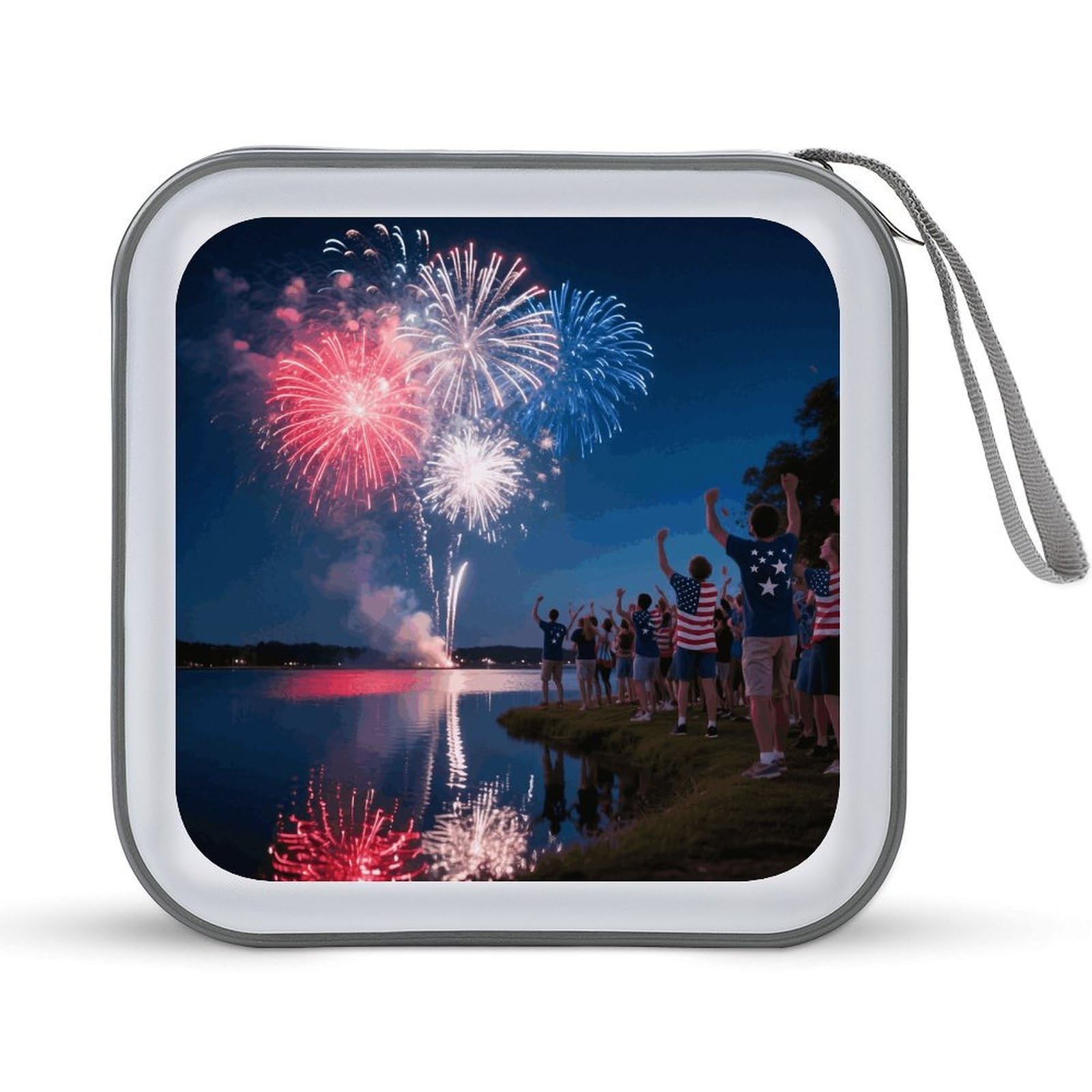 Estuche para CD y DVD con cremallera bolsa de almacenamiento rígida 40