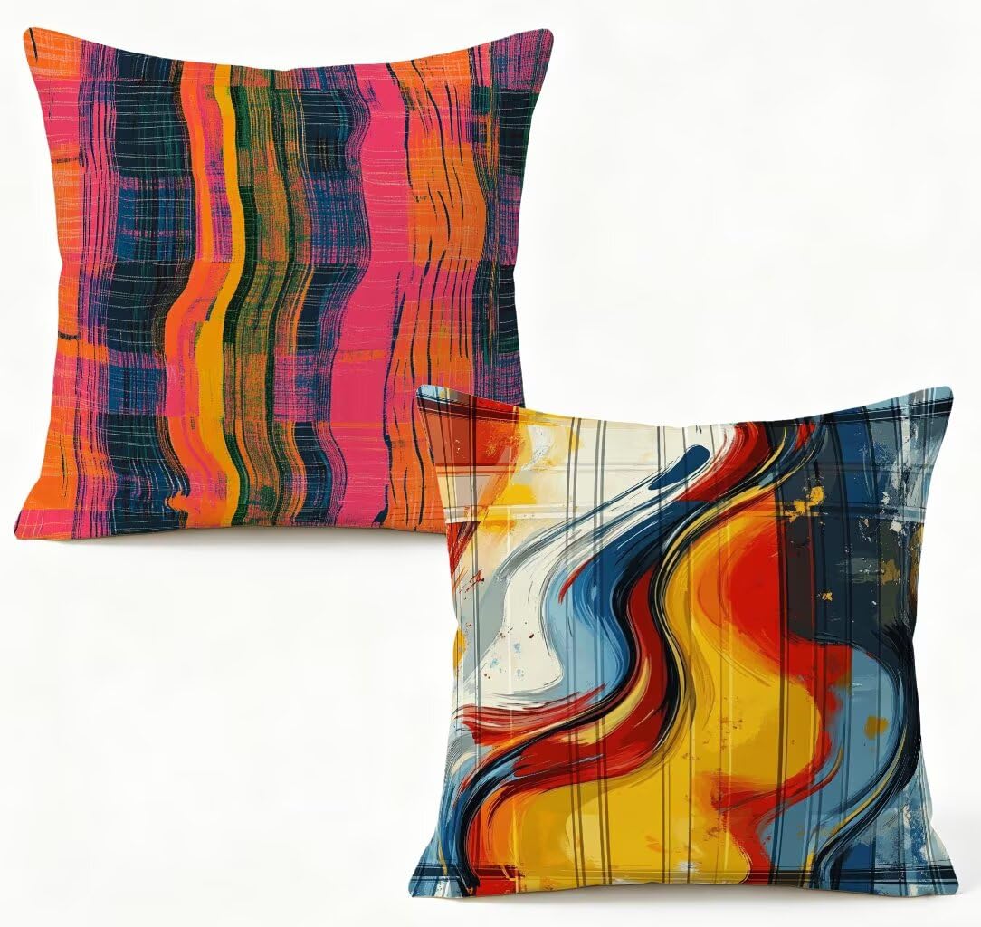 Housse coussin 75x75 cm lin pour un jardin de printemps ou une terrasse d'été