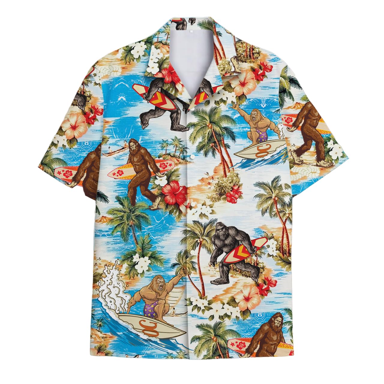 Hawaiian Shirt for Men Aloha Vintage Mens Hawaiian Shirts Short Sleeve Button Down Shirt Men