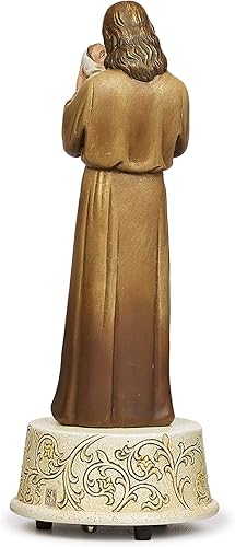 Miniatura 6 de Joseph's Studio by Roman - Jesus Loves Me Musical, regalos para niños, 8.75 pulgadas de alto, resina y piedra, decorativo, colección, duradero, de