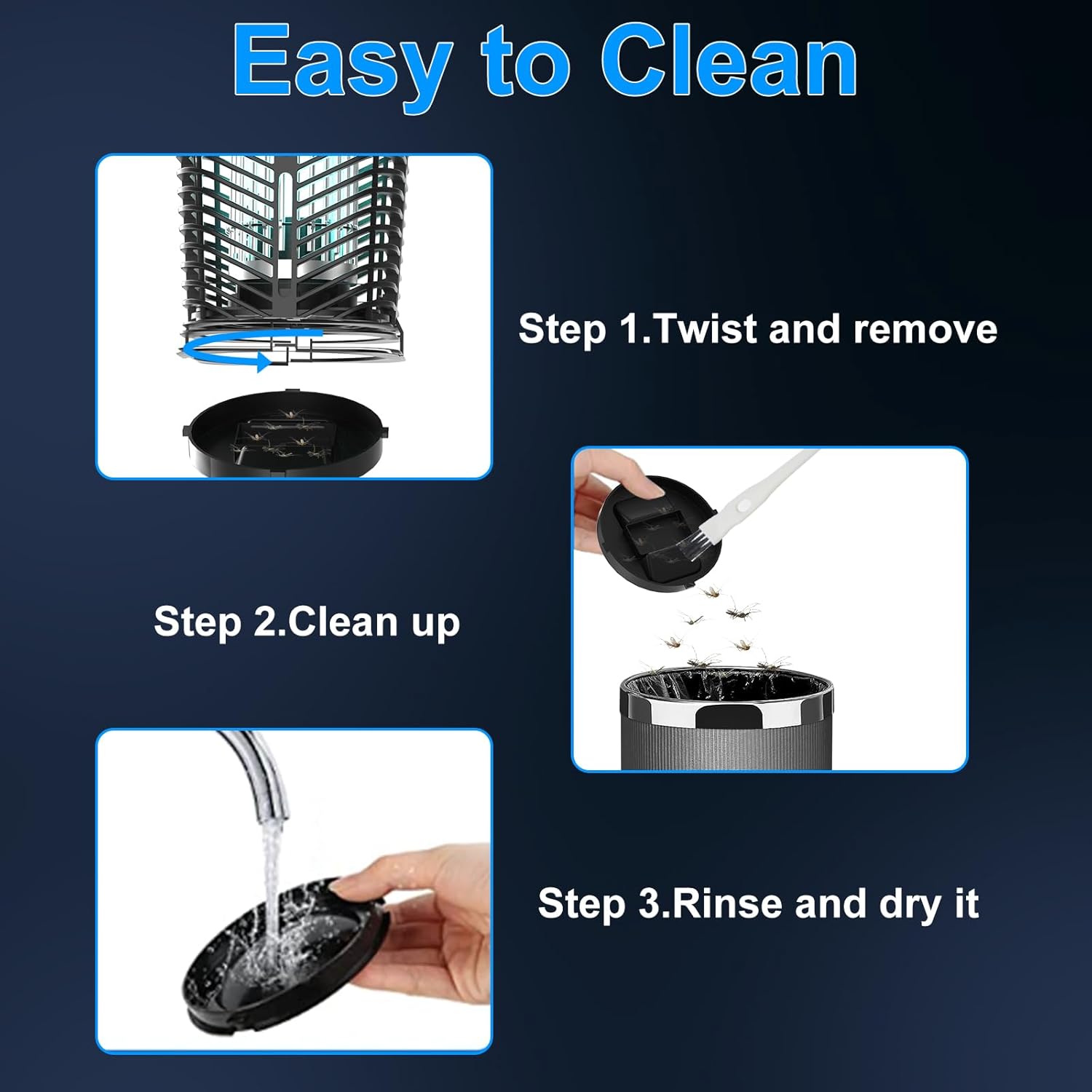 Bug Zapper Outdoor and Indoor, 20W Electric Mosquito Zapper, 4000V High Powered Mosquito Trap with Switch, Modern Stylish Bug Zappers for Home Patio Office Courtyard