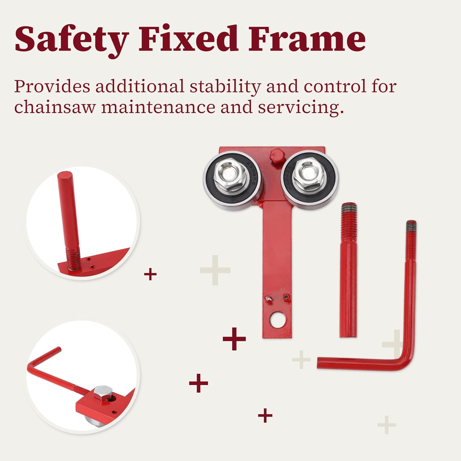 Chainsaw Bar Rail Tool, Chainsaw Bar Rail Closing Adjuster, Professional Maintenance Accessories for Chain Grinding