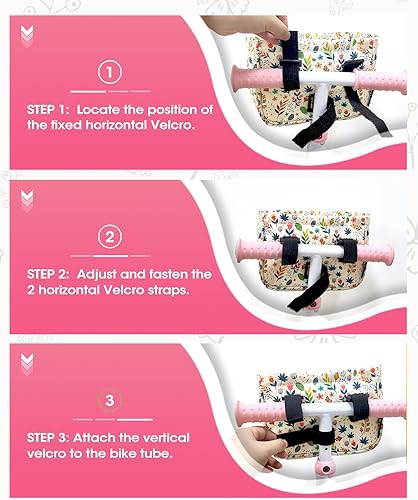 Miniatura 4 de ANZOME Cesta de bicicleta para niñas, accesorio de decoración de bicicleta delantera para niñas y niños, regalo que se adapta a la mayoría de
