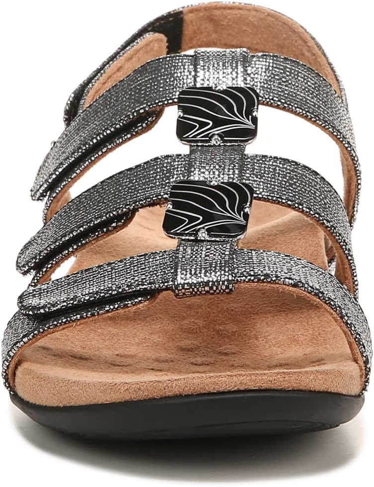 Vionic Women's Women's Rest Amber Backstrap Sandal - Ladies Adjustable Walking Sandals with Concealed Orthotic Arch Support