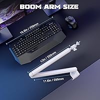 Vista 7 de FIFINE Soporte de Brazo Articulado para Micrófono, Soporte de Brazo de Micrófono de Perfil Bajo, Brazo Articulado de Micrófono para Podcast
