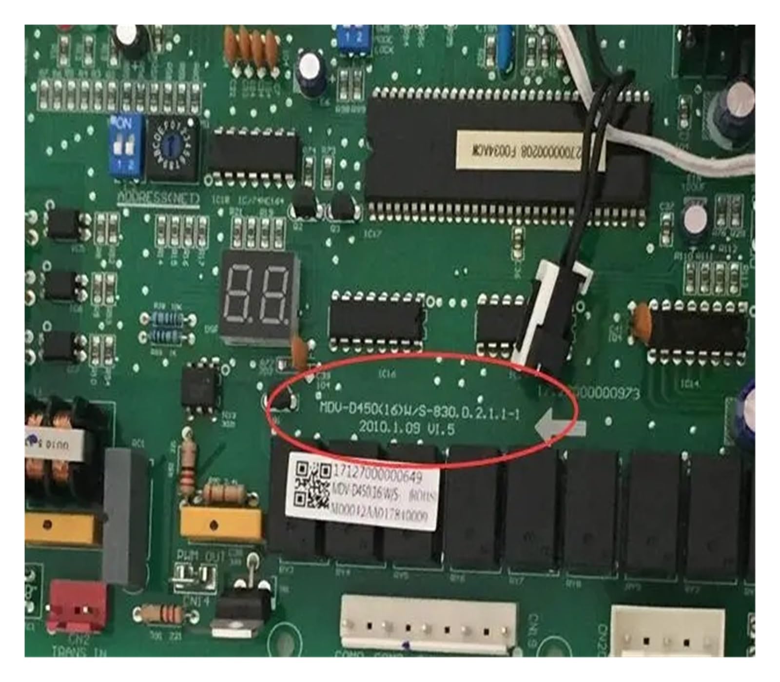 Placa de Circuito de la Placa de la computadora del Aire Acondicionado, Partes
