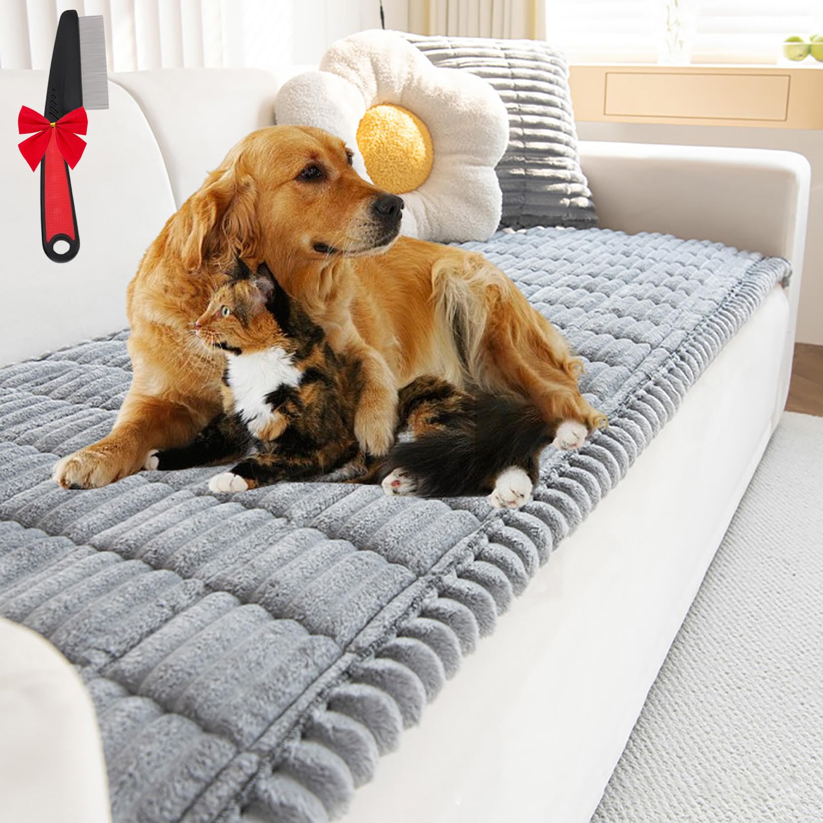 Housse de canapé lavable anti-griffes : protégez vos meubles des animaux avec style et confort